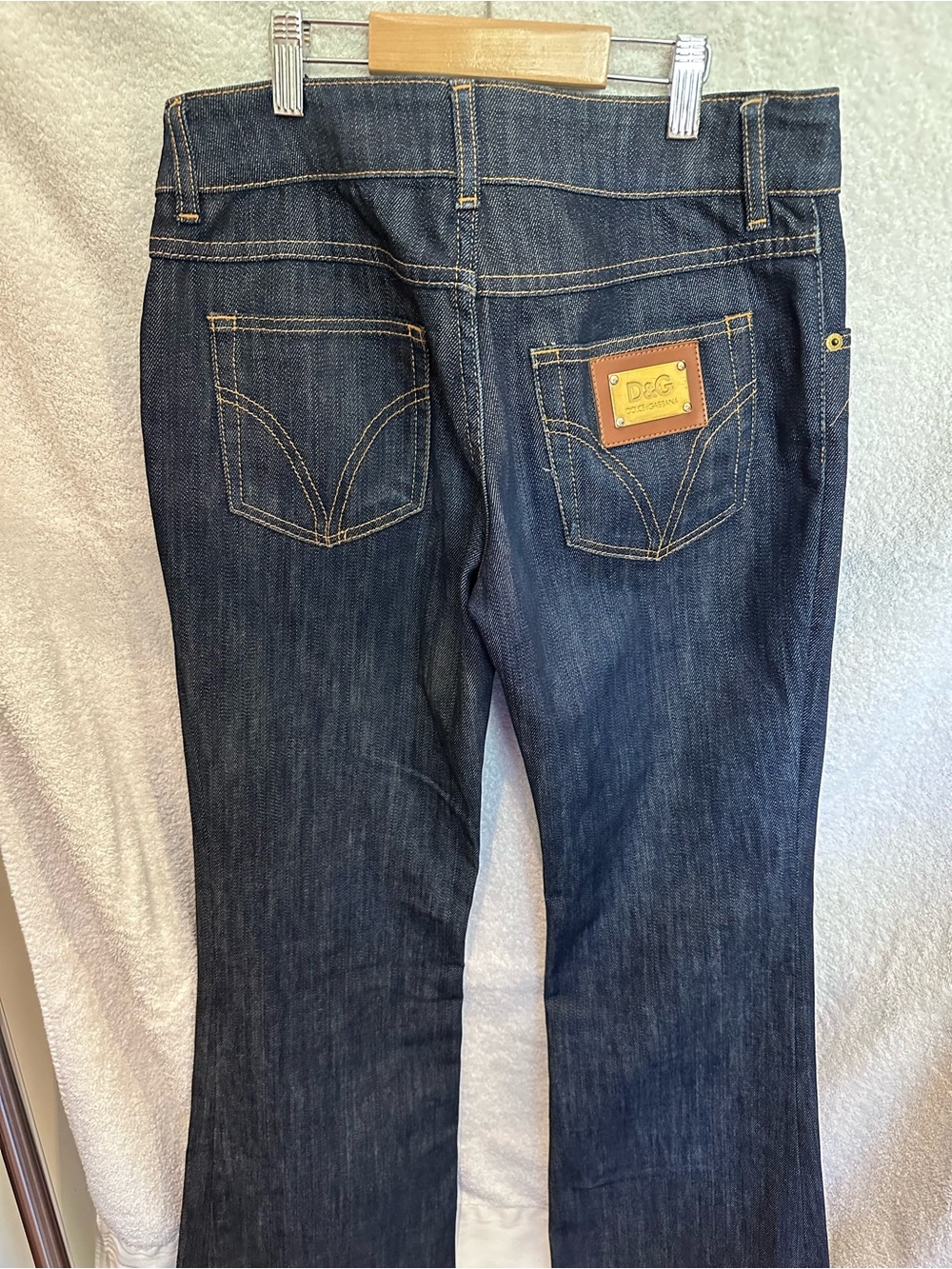 Dark Blue Women's Flare Jeans - Dolce & Gabbana. - Picture 4 of 7